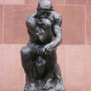 Statue thinker philosophy